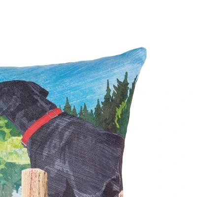 C&F Home 18" X 18" Dog Lake Pier Indoor/Outdoor Decorative Throw Pillow 3 C&F Home 18" X 18" Dog Lake Pier Indoor/Outdoor Decorative Throw Pillow