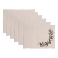 C&F Home Pinecone Wreath Design Premium Luxury Placemats Set Of 6 Winter Festive, 14" X 20" 11 C&F Home Pinecone Wreath Design Premium Luxury Placemats Set Of 6 Winter Festive, 14" X 20" -C&F Home Shop GUEST 02cd9251 2371 4845 83eb cf272327e675