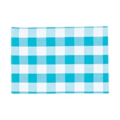 C&F Home Franklin Buffalo Check Plaid Woven Turquoise Placemats Set Of 4, 13" X 19" -C&F Home Shop GUEST 051bfe42 fd2b 4bf9 abc8 885825c7c065