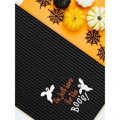 C&F Home I'm Just Here For Boo's Halloween Cotton Waffle Weave Kitchen Towel Decor Decoration 4 C&F Home I'm Just Here For Boo's Halloween Cotton Waffle Weave Kitchen Towel Decor Decoration - Image 2
