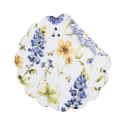 C&F Home Lovely Blues Scalloped Round Single Placemat Floral Design All Seasons, 17" -C&F Home Shop GUEST 08f94abc f5a9 4997 8f24 5f5d163a0ec3 1