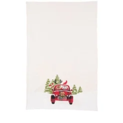 C&F Home 27" X 18" Reindeer Driving Red Plaid Truck "Road Trip Friends" Christmas Winter Cotton Kitchen Dish Towel Decor Decoration -C&F Home Shop GUEST 09368cfd 2216 4173 a91c ea676ae58927