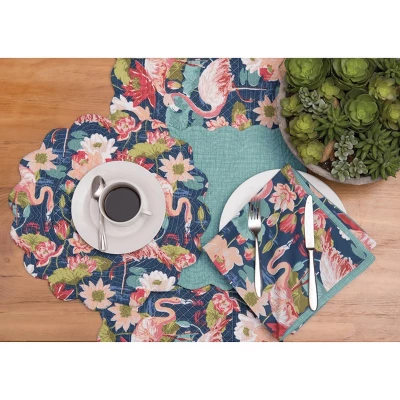 C&F Home Flamingo Lagoon Placemats Set Of 6, 17" 6 C&F Home Flamingo Lagoon Placemats Set Of 6, 17" - Image 4