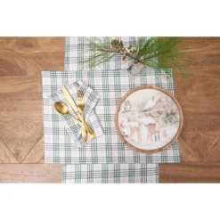 C&F Home Sage & Gold Plaid Table Runner 13" X 72" 9 C&F Home Sage & Gold Plaid Table Runner 13" X 72" -C&F Home Shop GUEST 0b90d304 03b0 4848 b65d 8973e303e321 1