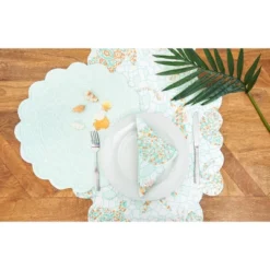 C&F Home Grand Turks Cotton Quilted Rectangular Reversible Placemats Set Of 6, 13" X 19" -C&F Home Shop GUEST 0bc0f5c7 0c83 4ac1 bffc a2262a999bba