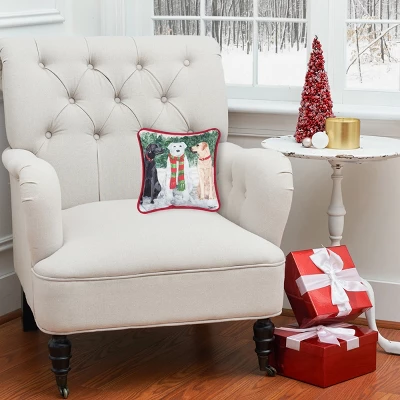 C&F Home 8" X 8" Snow Labs Petite Christmas Holiday Printed Throw Pillow 6 C&F Home 8" X 8" Snow Labs Petite Christmas Holiday Printed Throw Pillow - Image 4