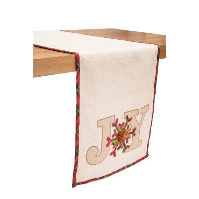 C&F Home Joy Embroidered Table Runner 14" X 72" 3 C&F Home Joy Embroidered Table Runner 14" X 72"