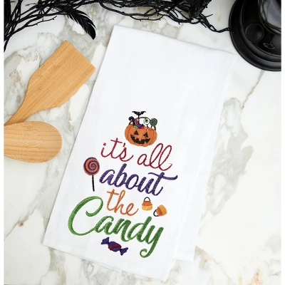 C&F Home All About The Candy Halloween Cotton Embroidered Flour Sack Kitchen Dishtowel 3 C&F Home All About The Candy Halloween Cotton Embroidered Flour Sack Kitchen Dishtowel