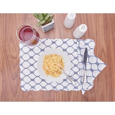 C&F Home Knots Placemats Set Of 6, 13" X 19" 3 C&F Home Knots Placemats Set Of 6, 13" X 19"