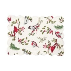 C&F Home Christmas Sprig Cardinal & Chickadee Birds Cotton Quilted Placemats, Set Of 6, 13" X 19" -C&F Home Shop GUEST 18a1503b 7644 4b19 819b 90f96b8d0514