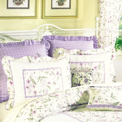 C&F Home 26" X 26" Lavender Plaid Euro Sham 3 C&F Home 26" X 26" Lavender Plaid Euro Sham