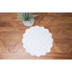 C&F Home Seafoam Reef Scalloped Round Placemats Set Of 6 Nautical Design Coral, 17" -C&F Home Shop GUEST 1c5a67e1 836b 4cfd b3b5 11de0376a135