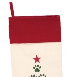 C&F Home 8.5" X 20" Christmas Tree Paws Embroidered Hanging Large Christmas Stocking