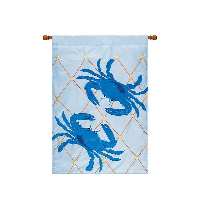 C&F Home Crab Garden Flag 3 C&F Home Crab Garden Flag
