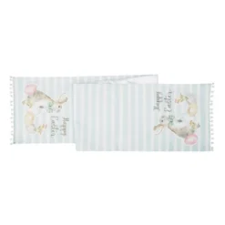 C&F Home Spring "Happy Easter" Blue Stripe Table Runner 13" X 72" -C&F Home Shop GUEST 248238f7 e5a4 43f8 b525 4ae0d7f0e4f9