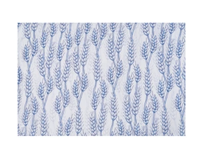 C&F Home Blue Harvest Wheat Placemats Set Of 6, 14" X 20" 3 C&F Home Blue Harvest Wheat Placemats Set Of 6, 14" X 20"