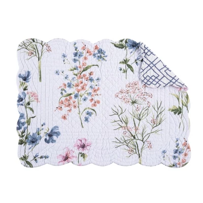 C&F Home Cynthia Cotton Quilted Reversible Placemats Set Of 6, 13" X 19" 4 C&F Home Cynthia Cotton Quilted Reversible Placemats Set Of 6, 13" X 19" - Image 2