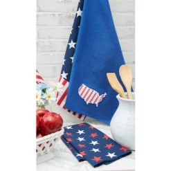 C&F Home Stars And Stripes 4th Of July Woven Cotton Kitchen Towel Patriotic Dishtowel Decoration -C&F Home Shop GUEST 2764b574 af2c 4c1e a84d 91c1ae453226