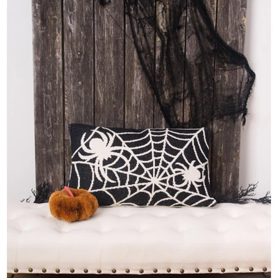 C&F Home Halloween Spider Web Motif Accent Throw Pillow 16" X 24" 4 C&F Home Halloween Spider Web Motif Accent Throw Pillow 16" X 24" - Image 2