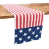C&F Home Stars And Stripes 4th Of July Patriotic Cotton Table Runner 13" X 72"