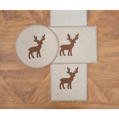 C&F Home Felt Reindeer Table Runner 12" X 47" 4 C&F Home Felt Reindeer Table Runner 12" X 47" - Image 2