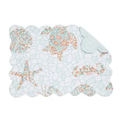 C&F Home Grand Turks Cotton Quilted Rectangular Reversible Placemats Set Of 6, 13" X 19" -C&F Home Shop GUEST 2dda7764 4ce7 4c01 8437 5fe295f2b2fe