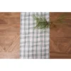 C&F Home Sage & Gold Plaid Table Runner 13" X 72"