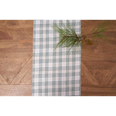 C&F Home Sage & Gold Plaid Table Runner 13" X 72" 3 C&F Home Sage & Gold Plaid Table Runner 13" X 72"