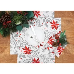 C&F Home Poinsettia Christmas Printed Christmas Winter Table Runner 14" X 72" -C&F Home Shop GUEST 2ed59366 9b7f 4d2b 954d 3050d2350249