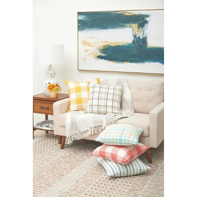 C&F Home 18" X 18" Franklin Coral Woven Throw Pillow 3 C&F Home 18" X 18" Franklin Coral Woven Throw Pillow