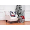 C&F Home Snowman And Christmas Tree In Snowglobe Holiday Winter Hooked Pillow Accent Throw Pillow, 18" X 18"