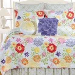 C&F Home 26" X 26" Lilly Yellow Purple Red Pink Floral Euro Sham 8 C&F Home 26" X 26" Lilly Yellow Purple Red Pink Floral Euro Sham -C&F Home Shop GUEST 31b0c486 c62e 4b27 888b db01af7b0629