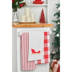 C&F Home Sleigh French Knot Flour Sack Kitchen Towel -C&F Home Shop GUEST 34cc8d65 08ef 464d 83ec 7143603d552e