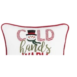 C&F Home Cold Hands Warm Heart Embroidered Throw Pillow