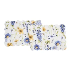 C&F Home Lovely Blues Cotton Rectangle Table Runner 14" X 51" Floral Design All Seasons Kitchen Dining Dinner Table Tablerunner Decor Decoration -C&F Home Shop GUEST 37f2bd79 bb76 41a7 8a2d 9bb7109a07c1
