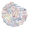C&F Home Payton Paisley Round Placemats Set Of 6, 17"