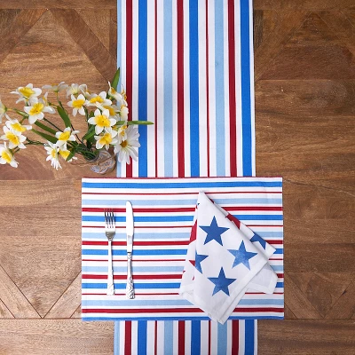 C&F Home Red White & Pow Table Runner 14" X 72" 6 C&F Home Red White & Pow Table Runner 14" X 72" - Image 4