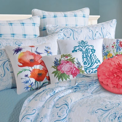 C&F Home 26" X 26" Veranda Cotton Euro Sham - Machine Washable 3 C&F Home 26" X 26" Veranda Cotton Euro Sham - Machine Washable