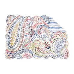 C&F Home Payton Paisley Placemats Set Of 6, 13" X 19"