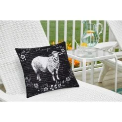 C&F Home Rustic Farm Sheep Indoor/Outdoor Pillow, 18" X 18" -C&F Home Shop GUEST 3f0e96d0 5570 437e a48a a13b04eed5ac
