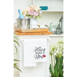 C&F Home Valentine's Day "Heart Belongs To You" Embroidered Waffle Weave Kitchen Dishtowel -C&F Home Shop GUEST 3fdc8839 7ab6 418a af10 ceedd12e08b2