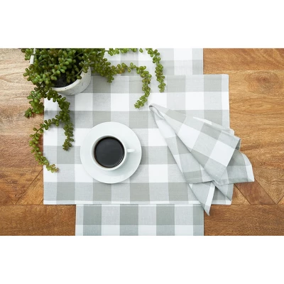 C&F Home Franklin Slate Gingham Check Table Runner 13" X 72" 3 C&F Home Franklin Slate Gingham Check Table Runner 13" X 72"