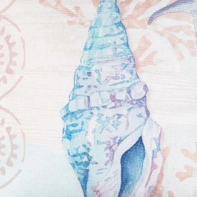 C&F Home Blue Conch Shell Seashell Indoor/Outdoor Accent Throw Pillow, 18" X 18" 4 C&F Home Blue Conch Shell Seashell Indoor/Outdoor Accent Throw Pillow, 18" X 18" - Image 2