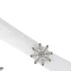 C&F Home Silver Winter Snowflake Decorative Napkin Ring Set Of 4