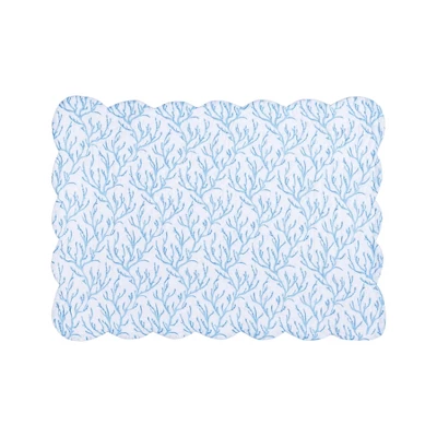 C&F Home Chinoiserie Coast Reversible Machine Washable Scallop Quilt Placemats Set Of 6 5 C&F Home Chinoiserie Coast Reversible Machine Washable Scallop Quilt Placemats Set Of 6 - Image 3