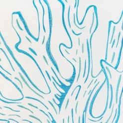 C&F Home 18" X 18" Coral Indoor / Outdoor Embroidered Throw Pillow