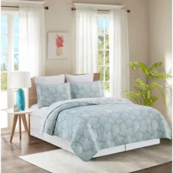C&F Home Seafoam Coral Jaquard Coverlet Set -C&F Home Shop GUEST 47a261dc 643b 476f 9d5d e5af9cc6e4de