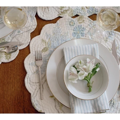 C&F Home Jesamine Cotton Reversible Napkin Set Of 6 4 C&F Home Jesamine Cotton Reversible Napkin Set Of 6 - Image 2