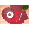 C&F Home Red Plaid Table Runner 14" X 51"