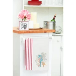 C&F Home Seahorse And Coral Embroidered Waffle Weave Cotton Kitchen Towel -C&F Home Shop GUEST 4c46634e 91ab 4be1 9a19 0a313fd5ea45